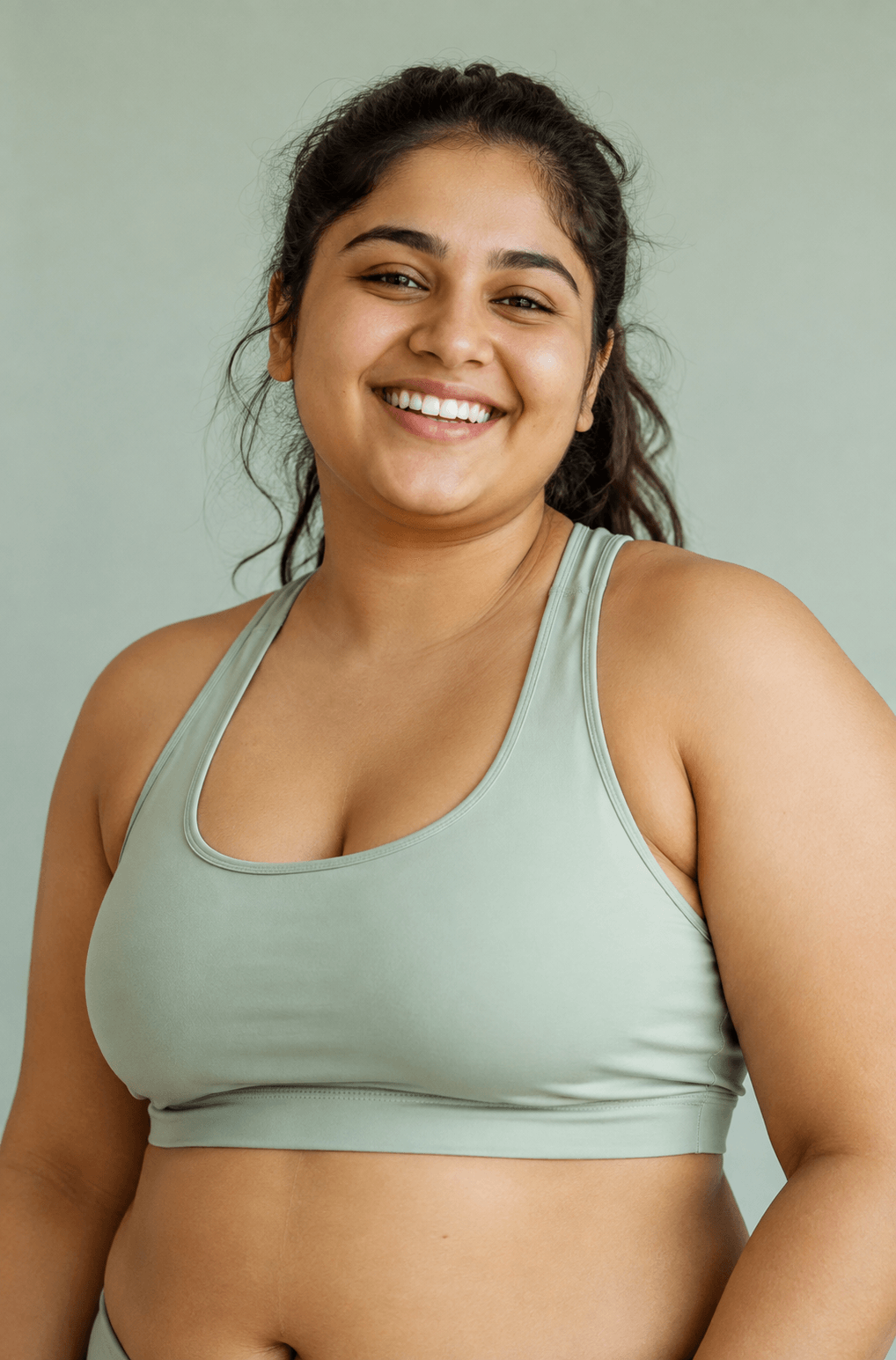 Woman feeling confident during her personal weight-care journey